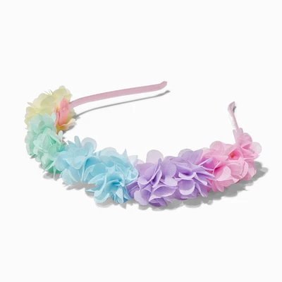 Claire's Club Pastel Rainbow Flower Headband