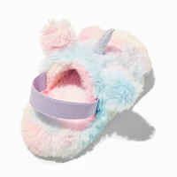 Claire's Club Unicorn Star Furry Slippers