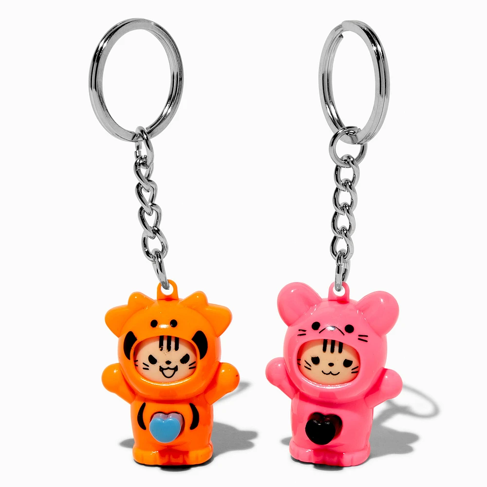 Best Friends Cat Fidget Toy Keychains - 2 Pack
