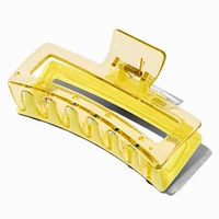 Large Two-Tone Yellow Rectangular Hair Claw