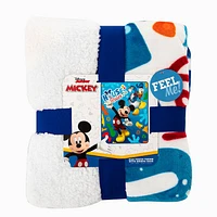 Disney Mickey Mouse Oversized Silk Touch Sherpa Throw Blanket