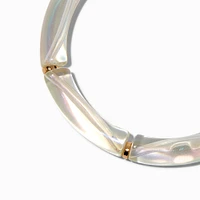 Iridescent Tube Stretch Bracelet