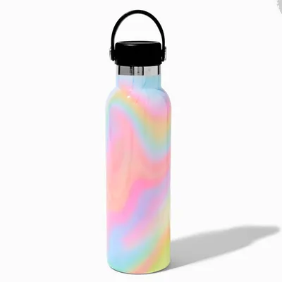 Pastel Rainbow Tie Dye Stainless Steel Water Bottle