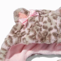 Claire's Club Fuzzy Leopard Headscarf