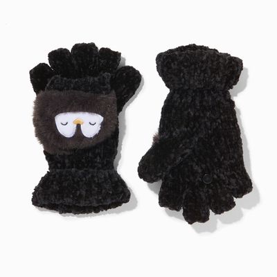 Claire's Club Penguin Black Gloves