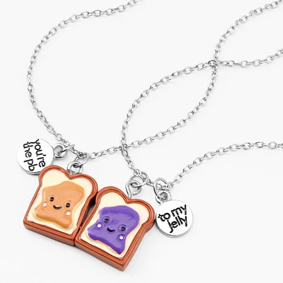 Silver 16'' Best Friends Peanut Butter & Jelly Necklaces - 2 Pack