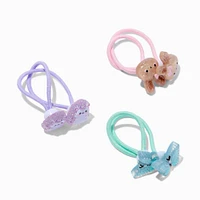 Claire's Glitter Critter Park Icons Hair Ties - 6 Pack