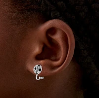 Soccer Ball Clip-On Stud Earrings