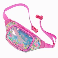 Claire's Club Clear Holographic Shaker Fanny Pack