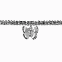 Claire's x Sliving by Paris Hilton Crystal Butterfly Choker Necklace