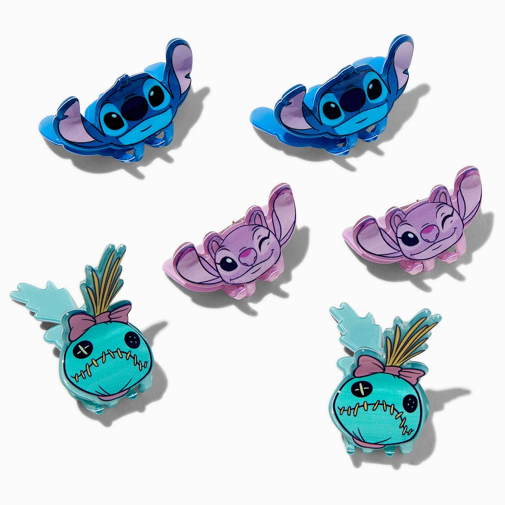 Disney Stitch Claire's Exclusive BFF Mini Hair Claws - 6 Pack