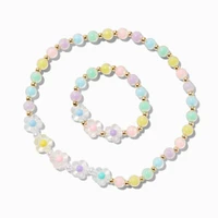 Claire's Club Pink Pastel Flower Jewelry Set - 2 Pack