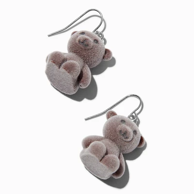 Fuzzy Bear Drop Earrings