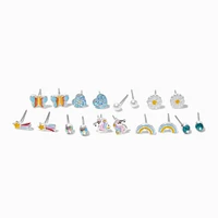 Mixed Unicorn Stud Earrings - 9 Pack