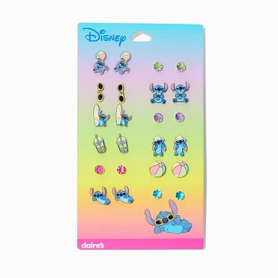 Disney Stitch Claire's Exclusive Summer Stud Earring Set - 12 Pack