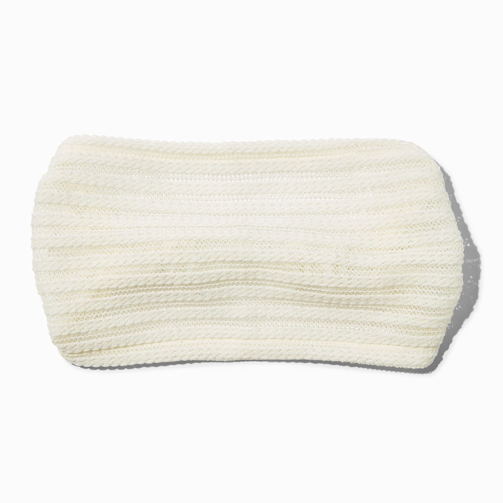 White Sheer Headwrap