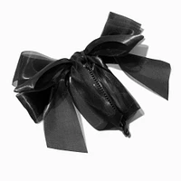 Black Bow Banana Hair Claw Clip