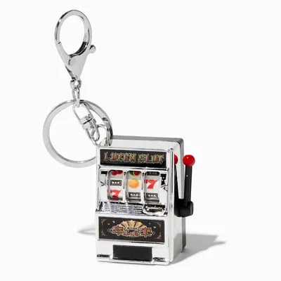 Lucky Slot Machine Game Keychain