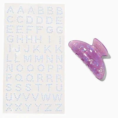 T H E M E x Claire's Purple DIY Hair Claw