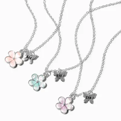 Best Friends Glow-In-The-Dark Daisy Pendant Necklaces - 3 Pack