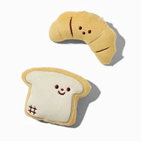 Croissant & Slice of Bread Plush Magnet Set - 2 Pack