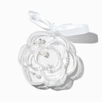 Claire's Club Special Occasion Rose Silver-tone Rings - 5 Pack