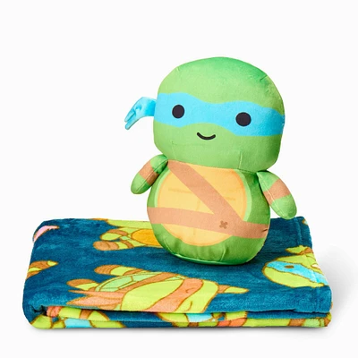 Teenage Mutant Ninja Turtles™ Cute Leo Hugger Pillow & Silk Touch Blanket Set (ds)