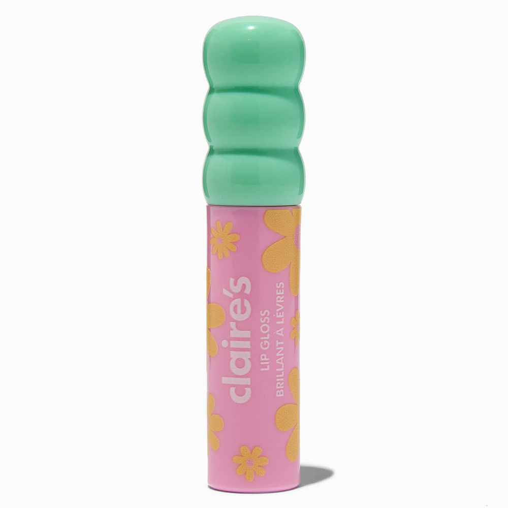 Green Daisy Hot Pink Lip Gloss Wand