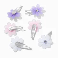 Claire's Club Daisy Snap Hair Clips - 6 Pack