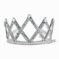 Claire's Club Silver Glitter Princess Tiara