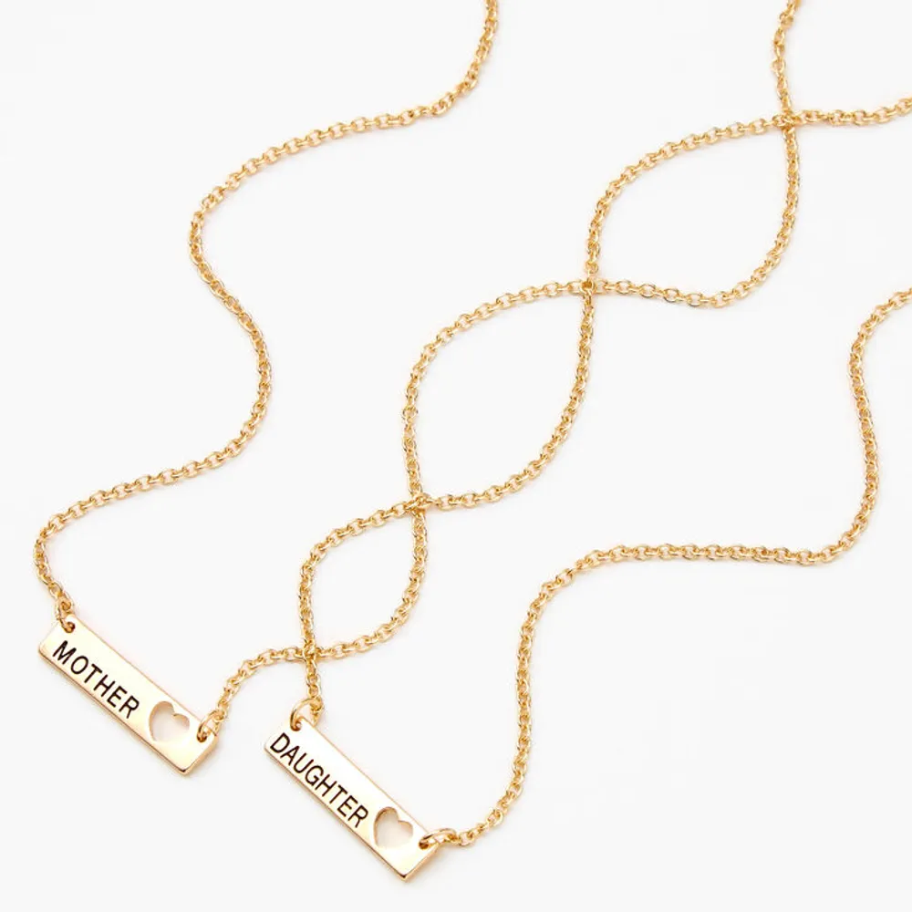 Mother Daughter Necklace Set of 2 [Silver, Gold] | FARUZO