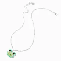 Green Frog Shaker Pendant Necklace