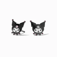 Sterling Silver Hello Kitty® and Friends Kuromi® Enamel Stud Earrings