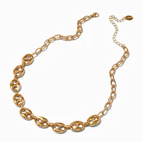 Gold-tone Pop Tab Chain Necklace