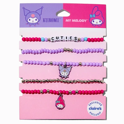 Sanrio®Claire's Exclusive My Melody® & Kuromi® Bracelet Set - 5 Pack