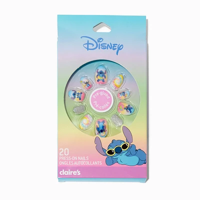 Disney Stitch Claire's Exclusive Summer Press On Faux Nail Set - 20 Pack