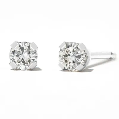 Round Diamond Stud Earrings 1/5 ct. tw. 14kt White Gold