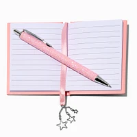 Pink Bling Star Mini Notebook & Pen Gift Set