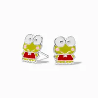 Sterling Silver Hello Kitty® and Friends Keroppi® Enamel Stud Earrings