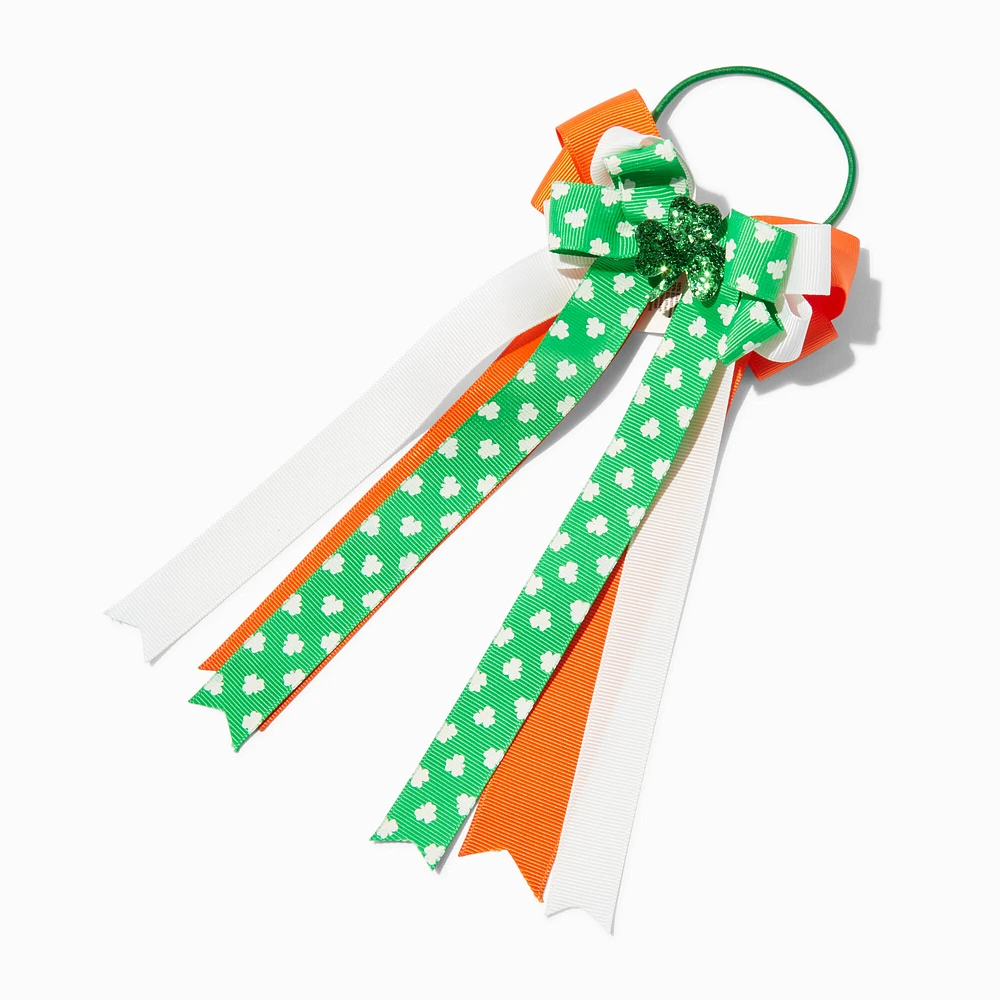 St. Patrick's Day Irish Flag Bow Hair Tie