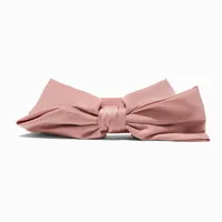 Blush Pink Silky Knotted Bow Headband