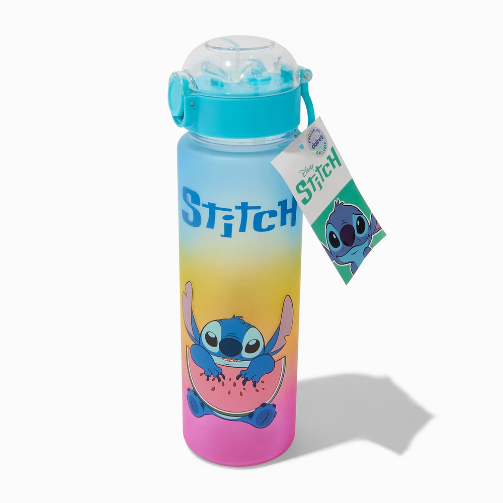 Disney Stitch Foodie Rainbow Ombre Water Bottle