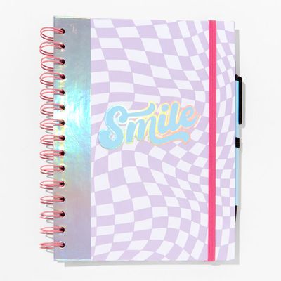 'Smile' Holographic Spiral Journal