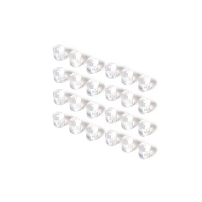 Fish Hook Stoppers - Clear, 24 Pack