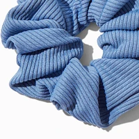 Blue & Pink Ribbed Hair Scrunchies - 2 Pack