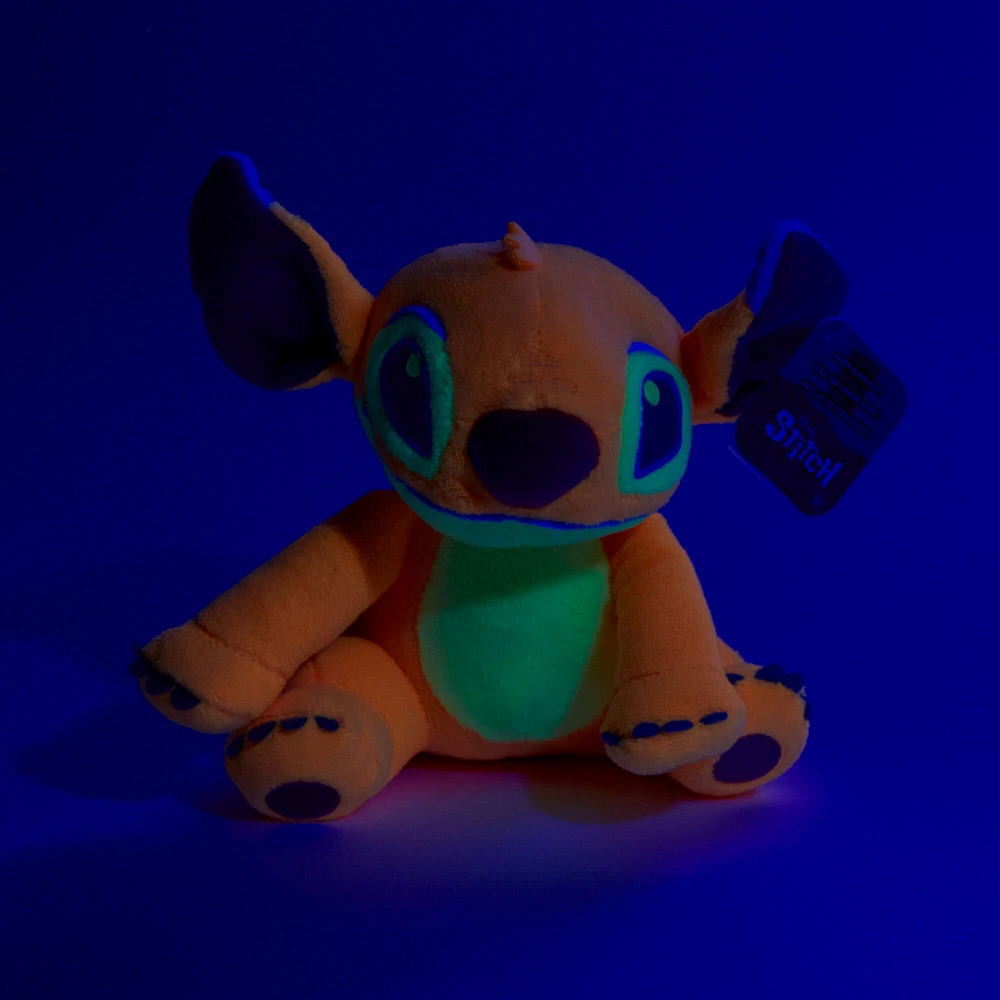 Disney Stitch 6'' Orange Blacklight Plush Toy