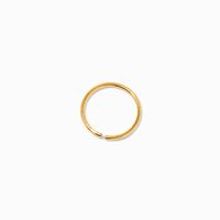 Gold 20G Titanium Hoop Nose Ring
