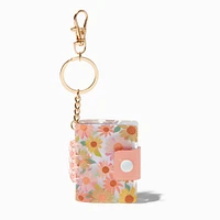 Daisy Print Mini Notebook Keychain