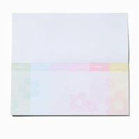 Pastel Daisy Tear-Off Weekly Planner