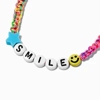 Happy Face ''Smile'' Braided Adjustable Bracelet